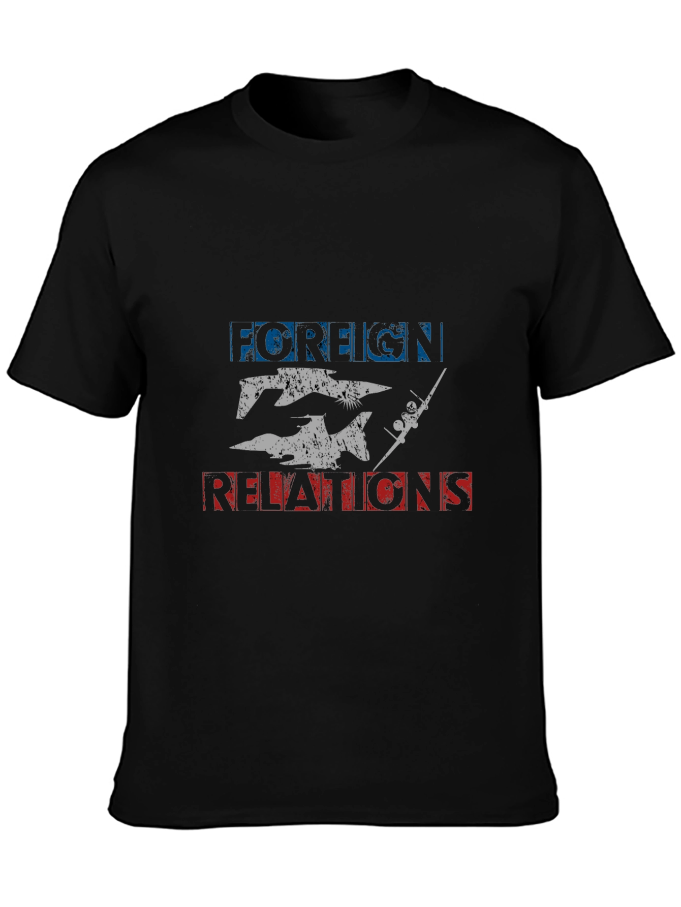 Foreign Relations Graphic Tee - Black