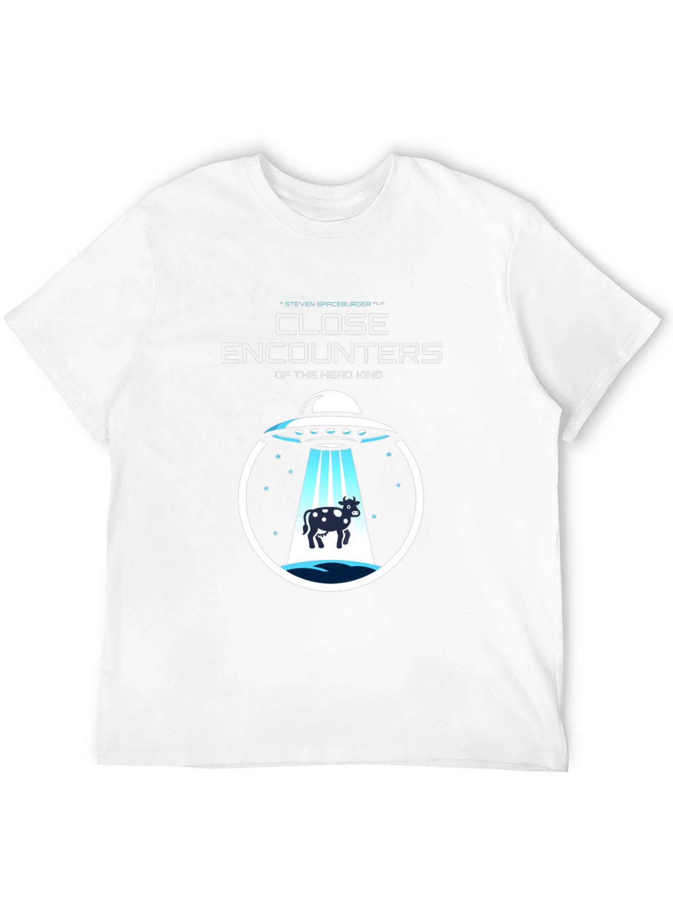 Close Encounters Herd Kind UFO Cow Abduction T-Shirt