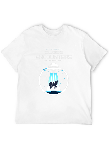 Close Encounters Herd Kind UFO Cow Abduction T-Shirt
