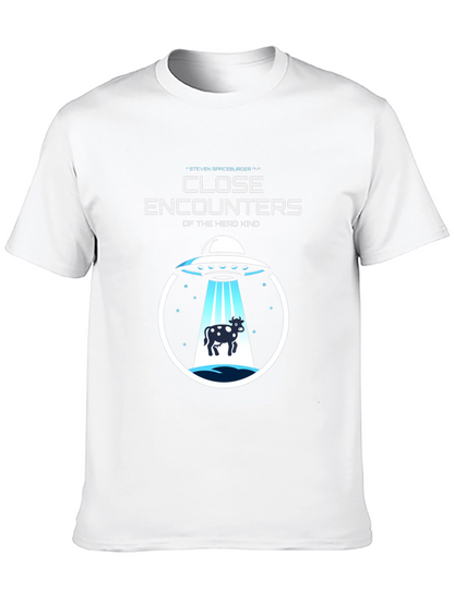 Close Encounters Herd Kind UFO Cow Abduction T-Shirt