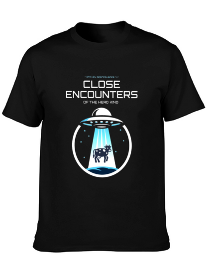 Close Encounters Herd Kind UFO Cow Abduction T-Shirt