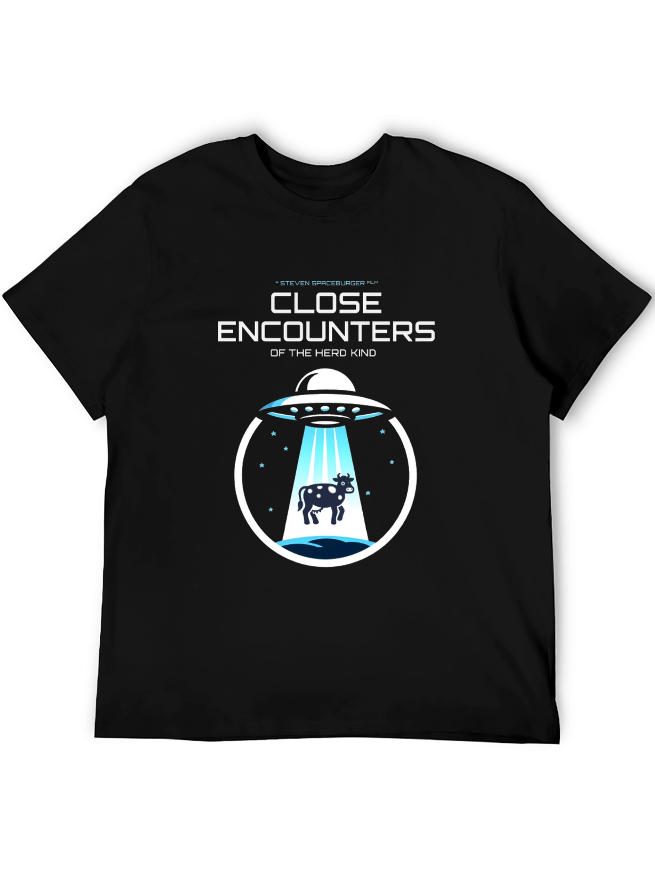 Close Encounters Herd Kind UFO Cow Abduction T-Shirt