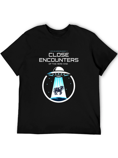 Close Encounters Herd Kind UFO Cow Abduction T-Shirt