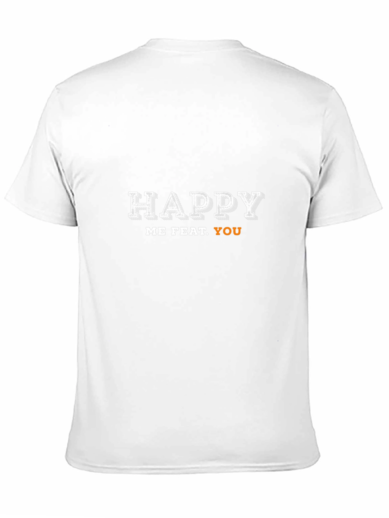 Happy Me Feat. You Black Graphic Tee