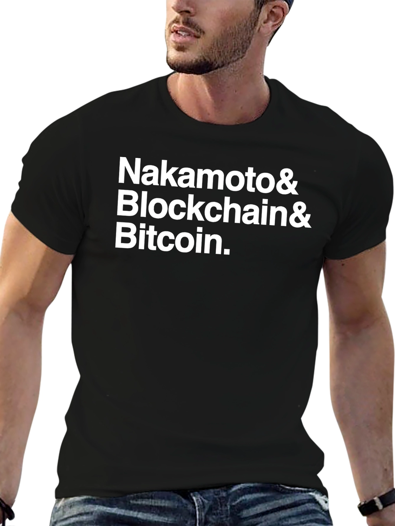 Nakamoto Blockchain Bitcoin Black T-Shirt