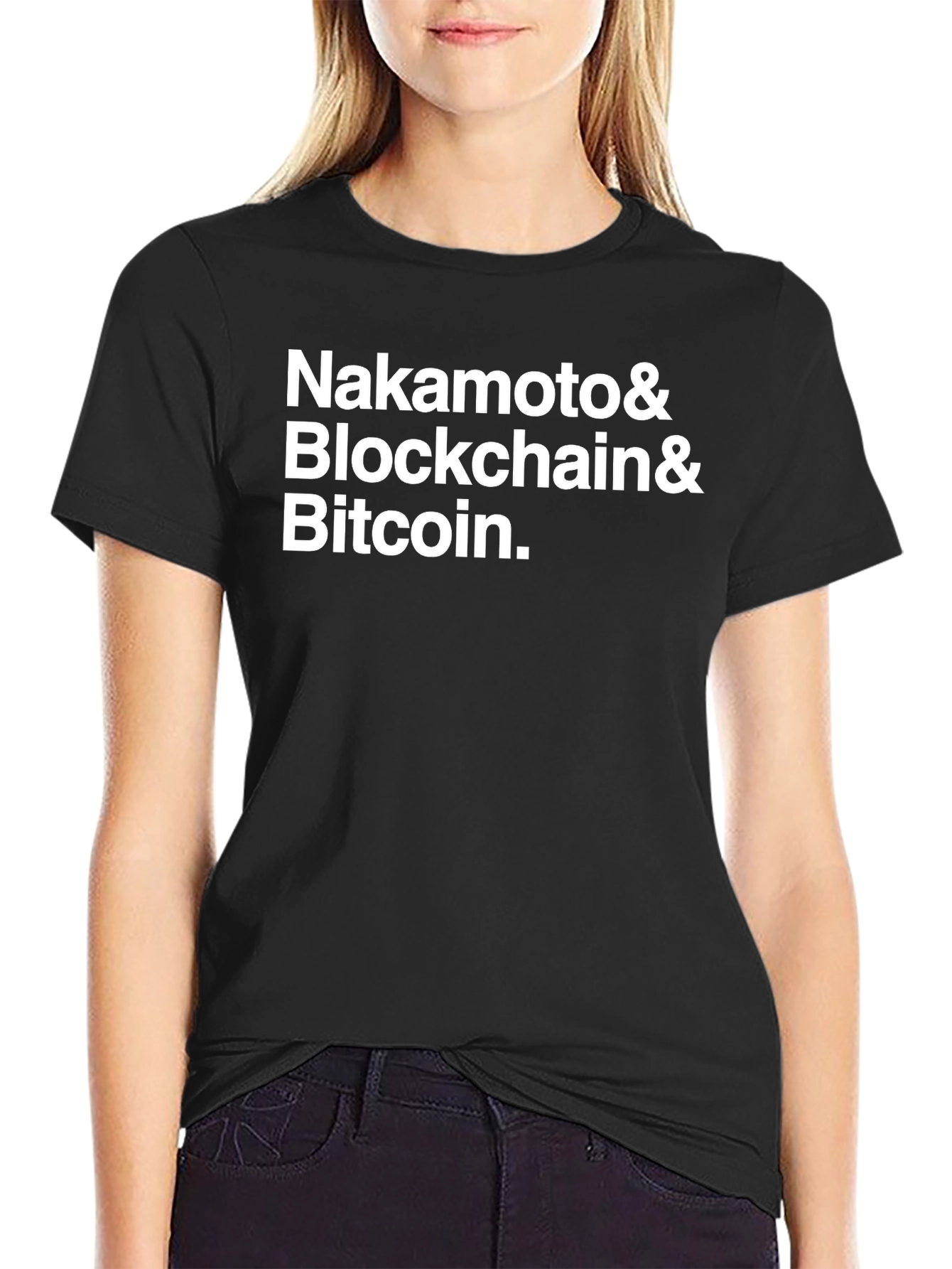 Nakamoto Blockchain Bitcoin Black T-Shirt