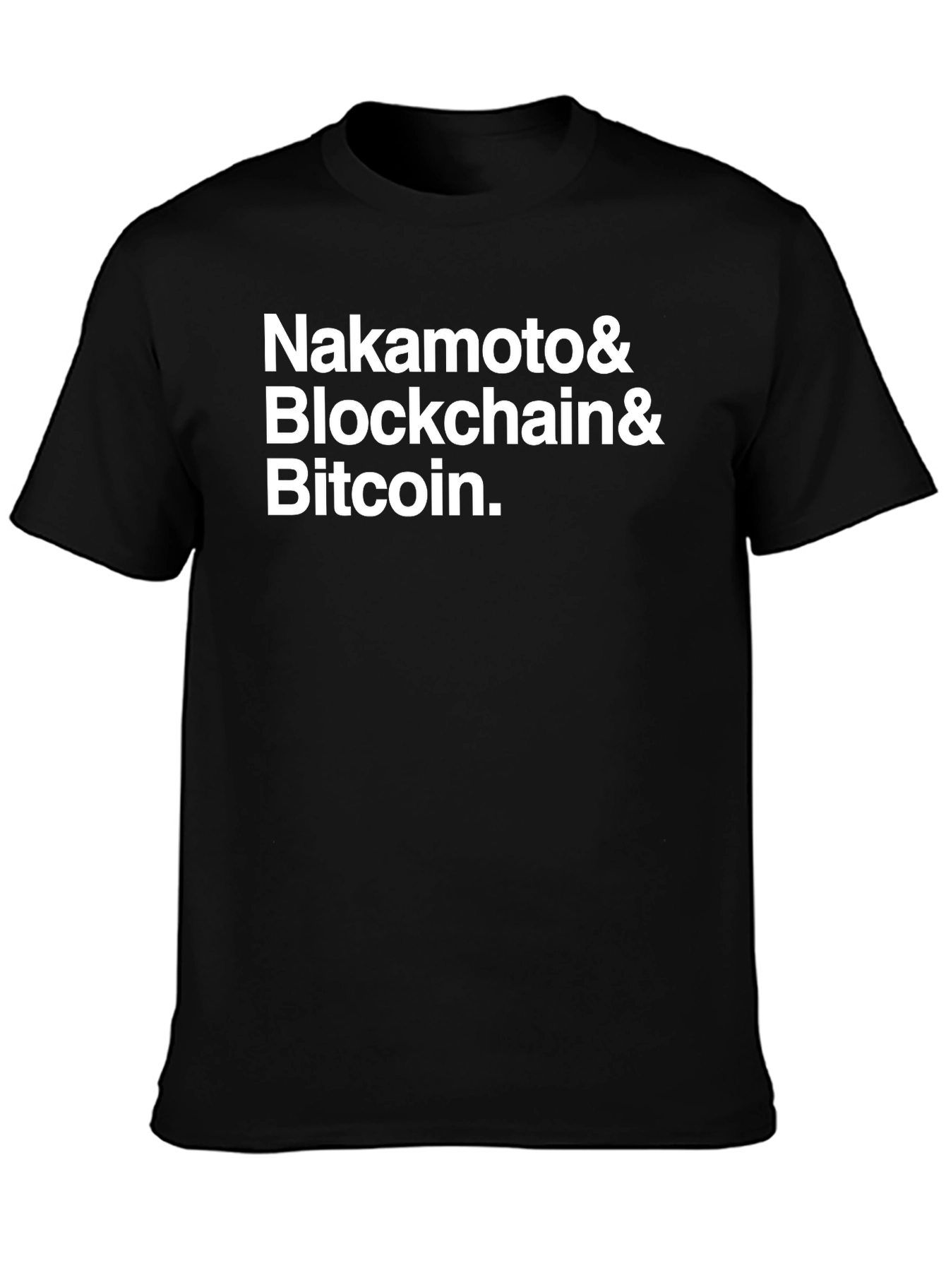Nakamoto Blockchain Bitcoin Black T-Shirt