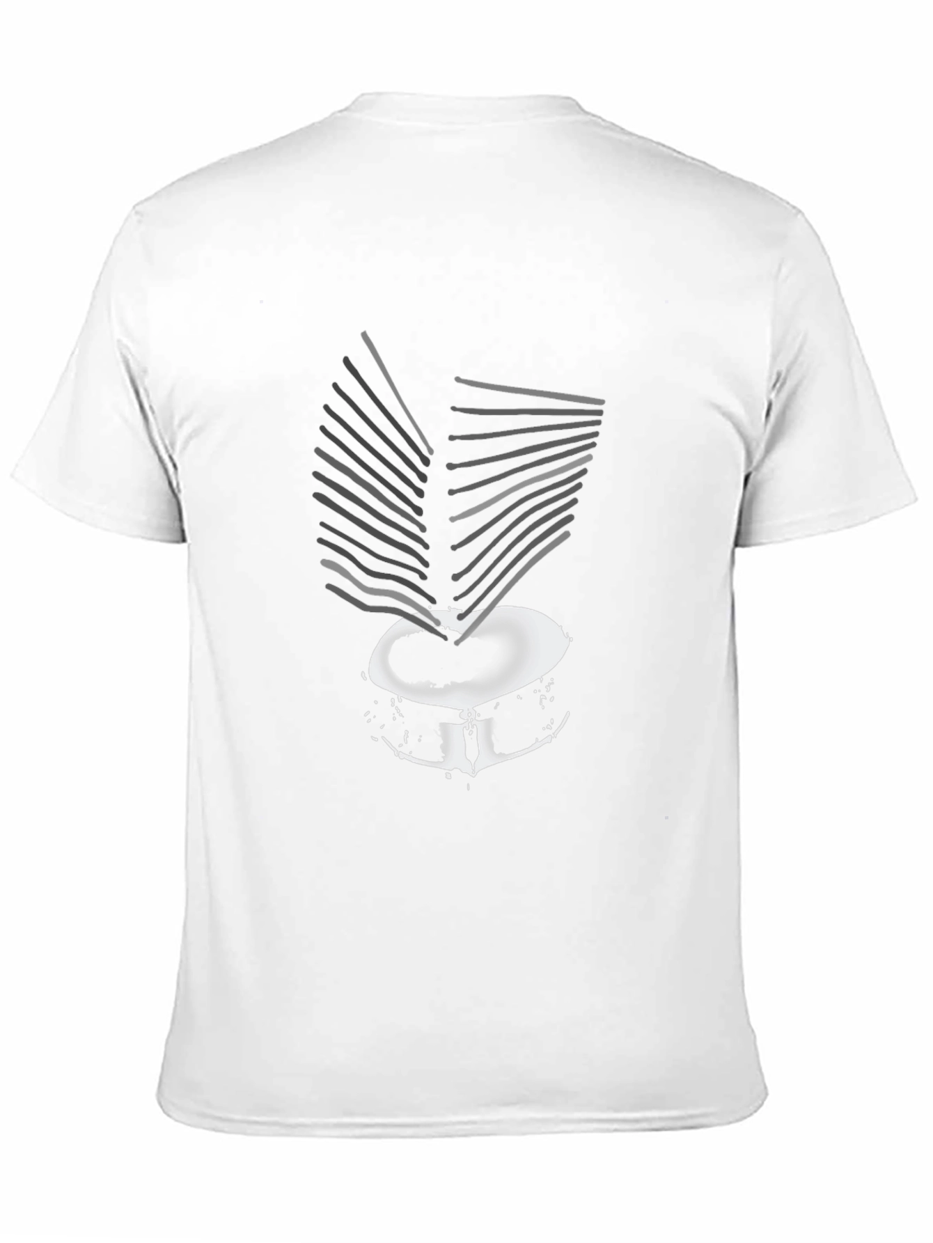 Drum Kit Graphic Tee - Black Cotton Casual T-Shirt