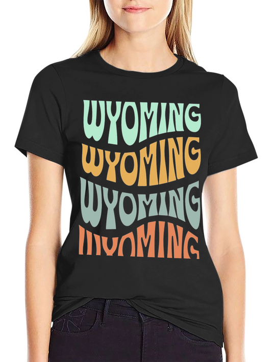 Retro Wyoming T-Shirt - Soft Cotton Graphic Tee