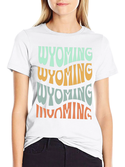 Retro Wyoming T-Shirt - Soft Cotton Graphic Tee