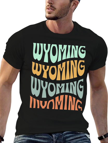 Retro Wyoming T-Shirt - Soft Cotton Graphic Tee