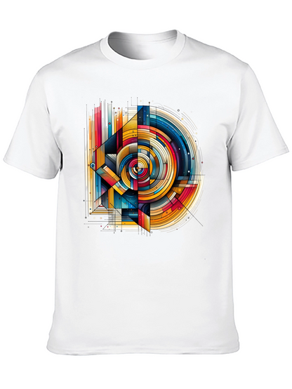 Abstract Geometric Art T-Shirt - Modern Design
