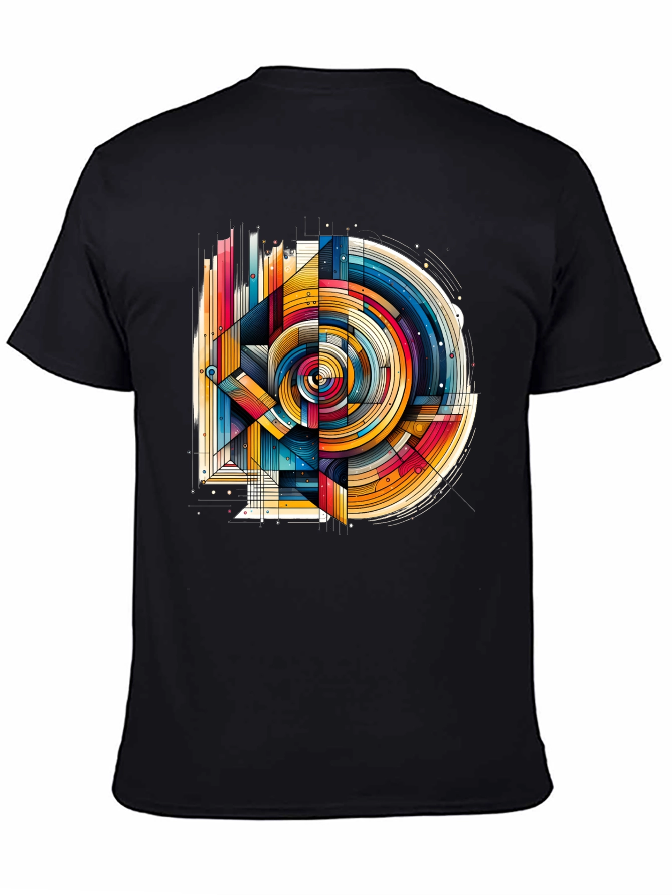 Abstract Geometric Art T-Shirt - Modern Design