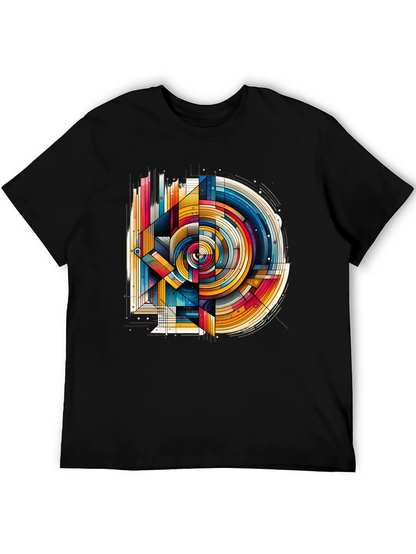 Abstract Geometric Art T-Shirt - Modern Design