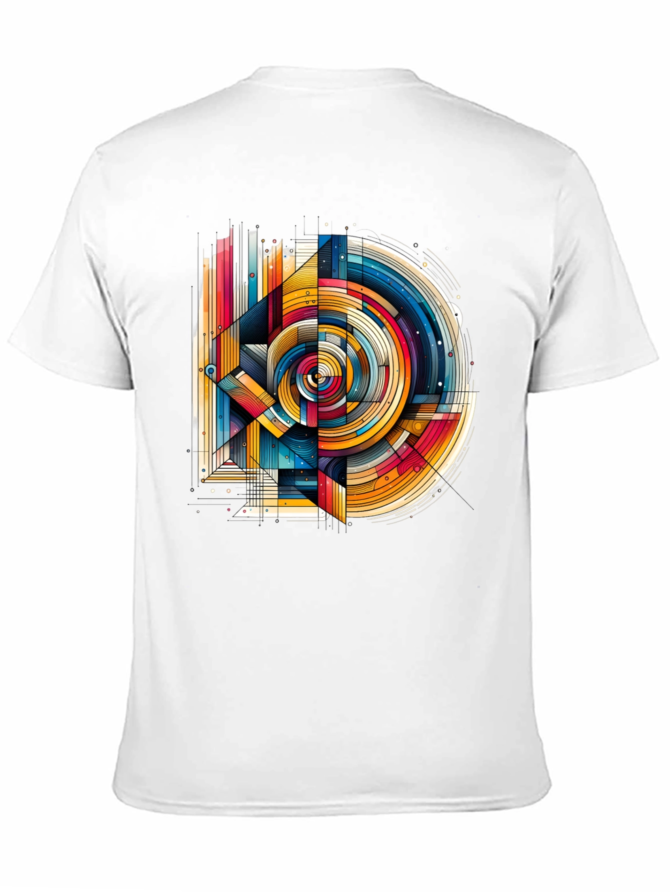 Abstract Geometric Art T-Shirt - Modern Design