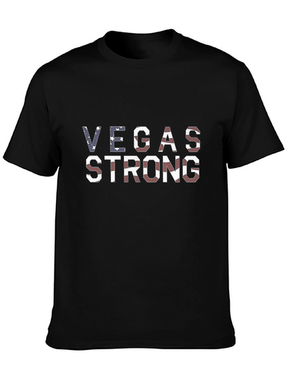 Vegas Strong Graphic T-Shirt Patriotic Tee