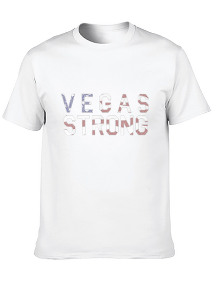 Vegas Strong Graphic T-Shirt Patriotic Tee