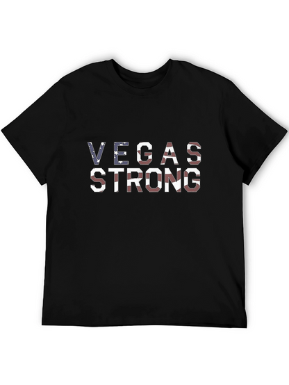 Vegas Strong Graphic T-Shirt Patriotic Tee