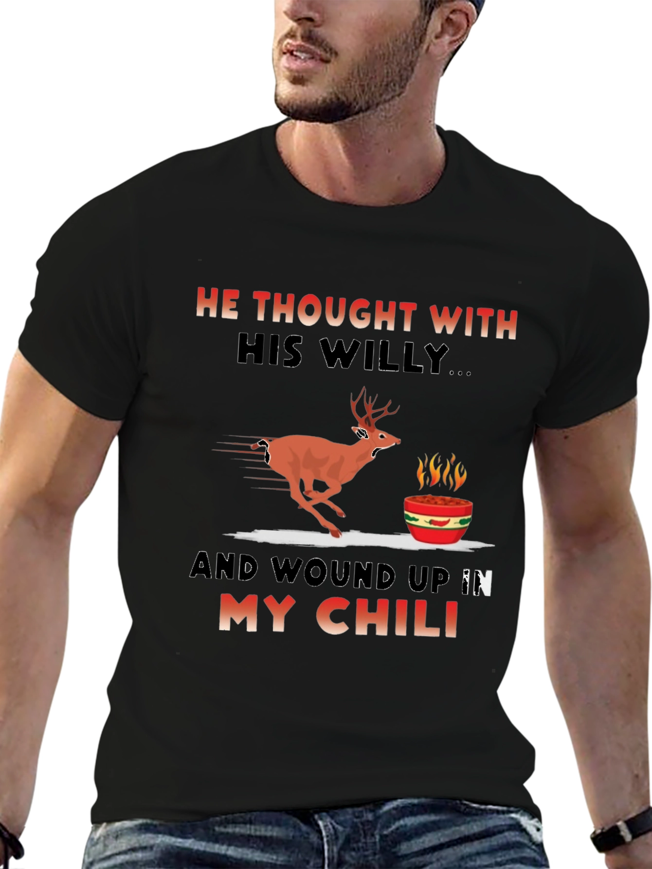 Humorous Deer Chili T-Shirt
