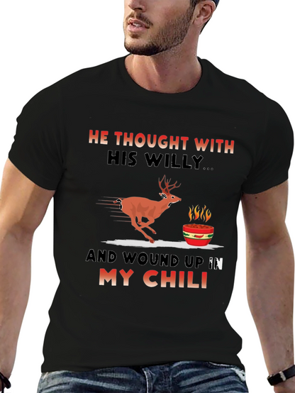 Humorous Deer Chili T-Shirt
