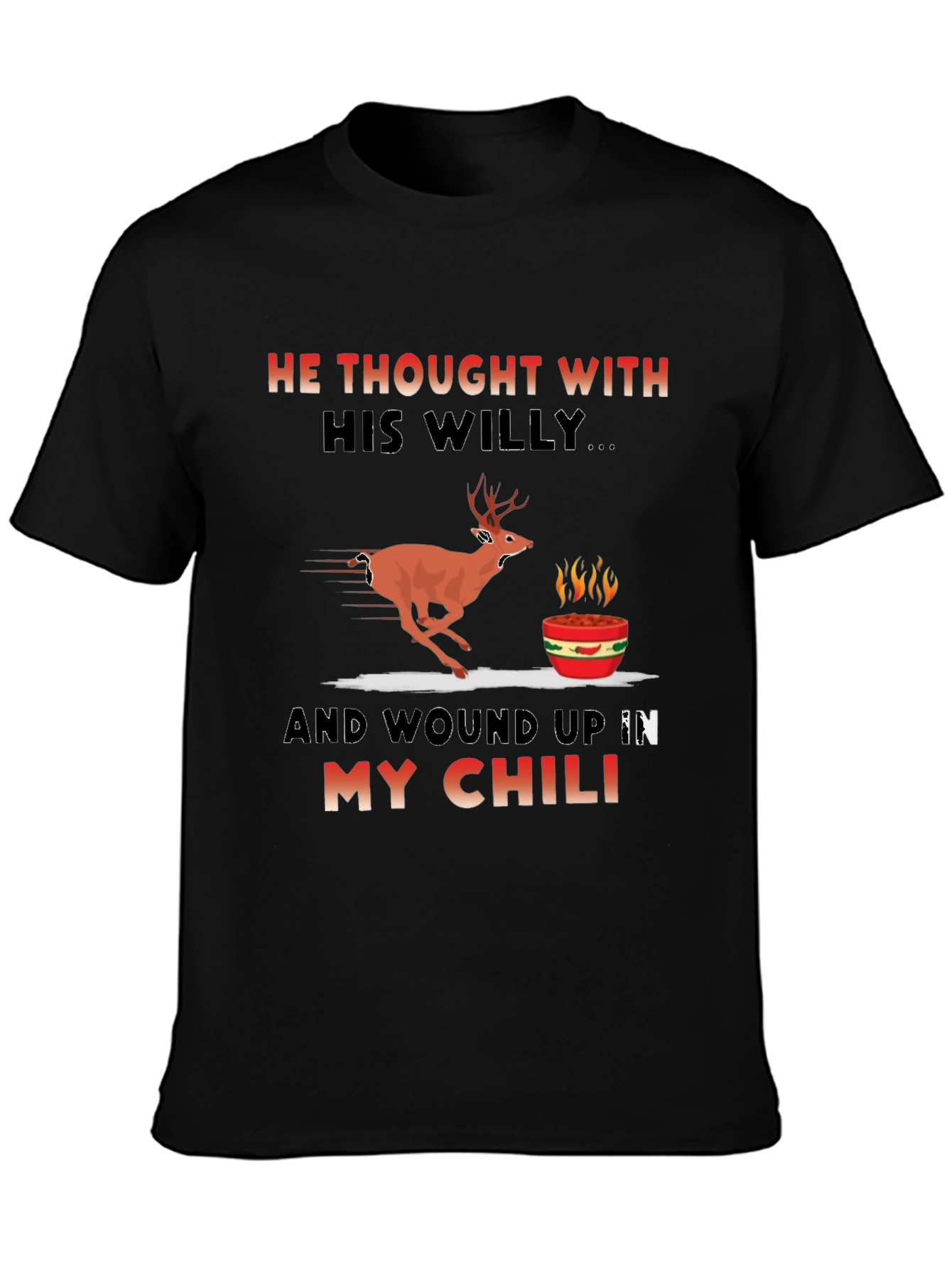 Humorous Deer Chili T-Shirt