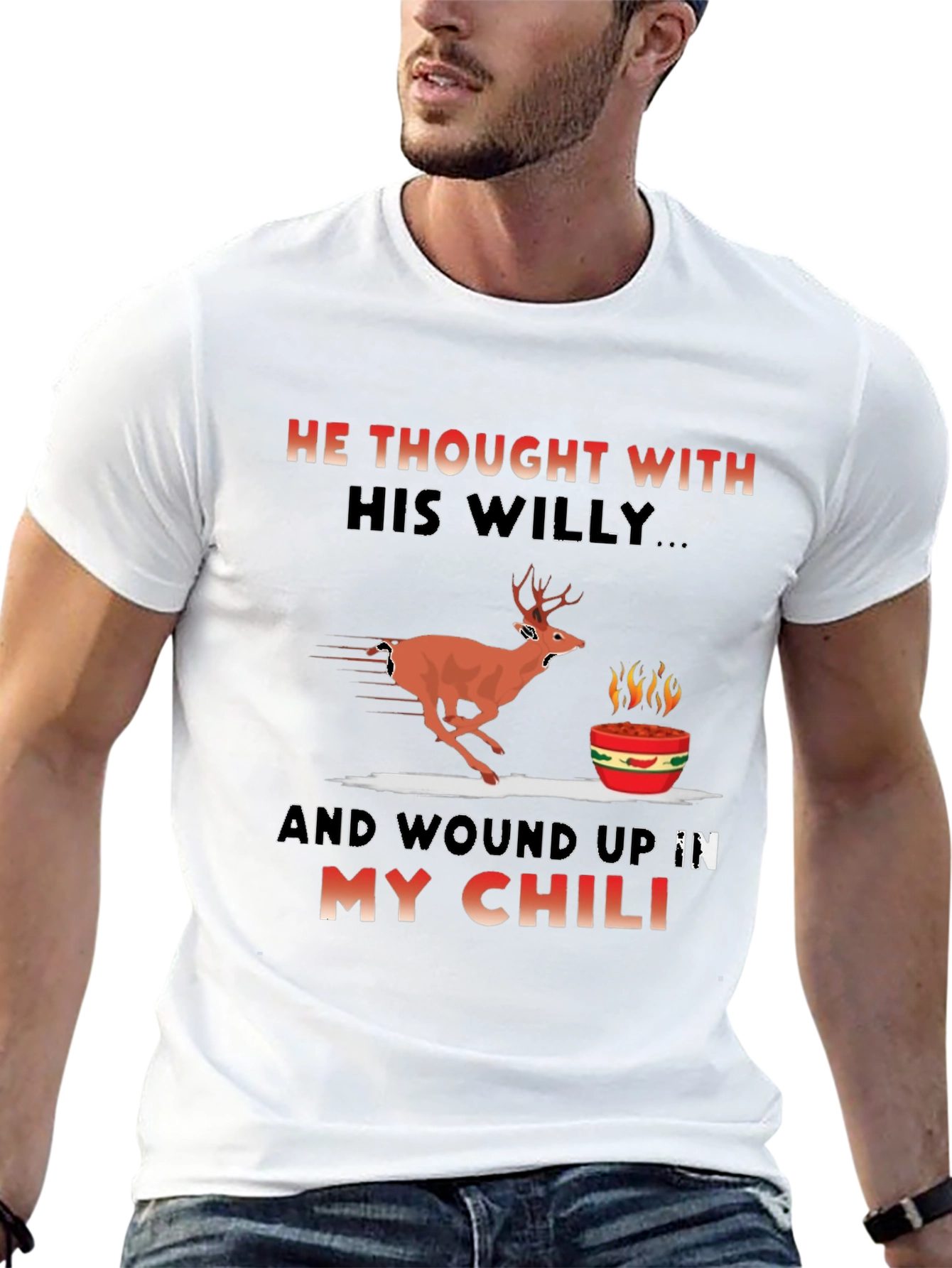 Humorous Deer Chili T-Shirt