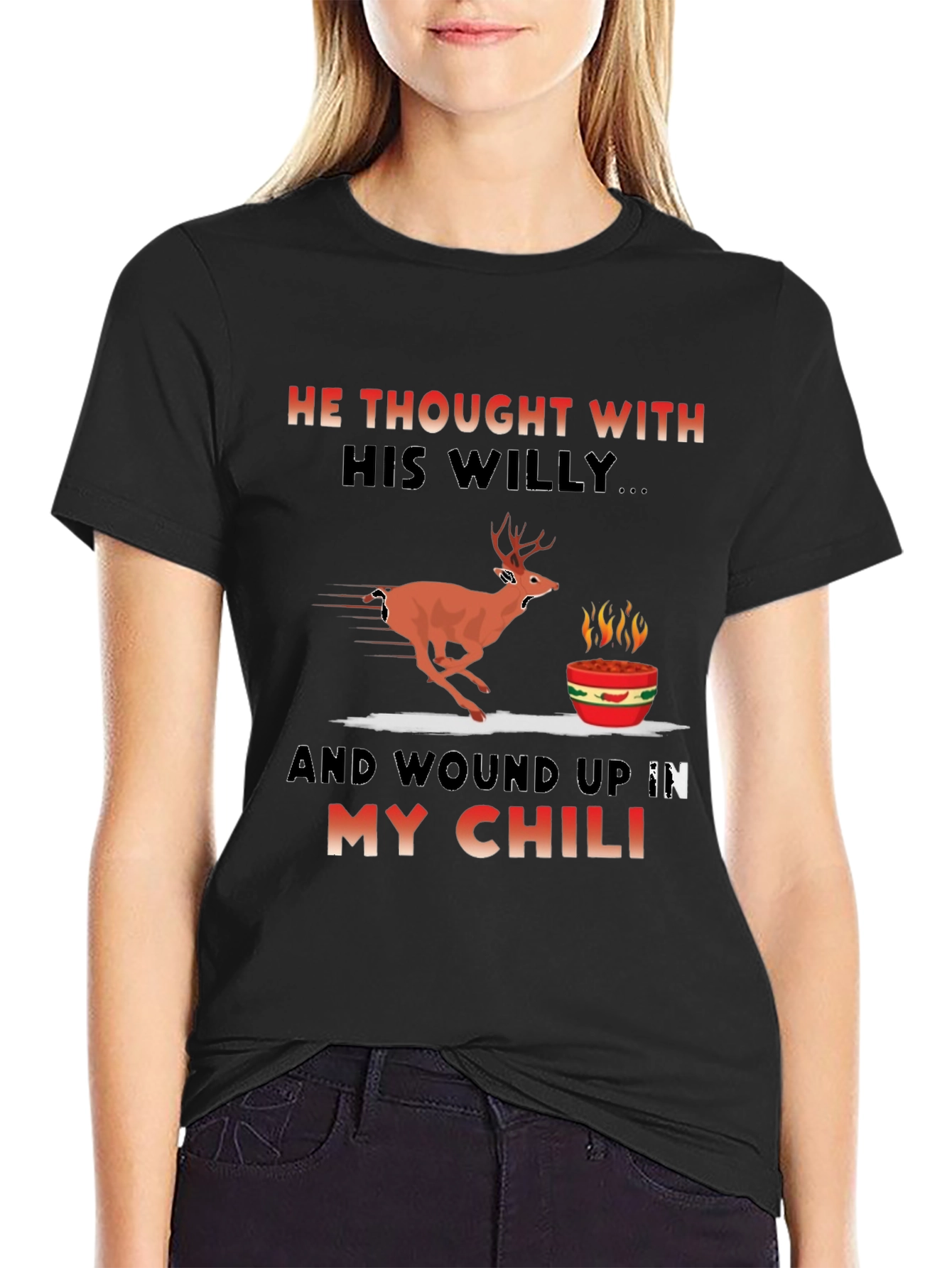 Humorous Deer Chili T-Shirt