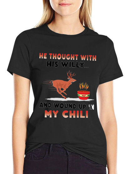 Humorous Deer Chili T-Shirt