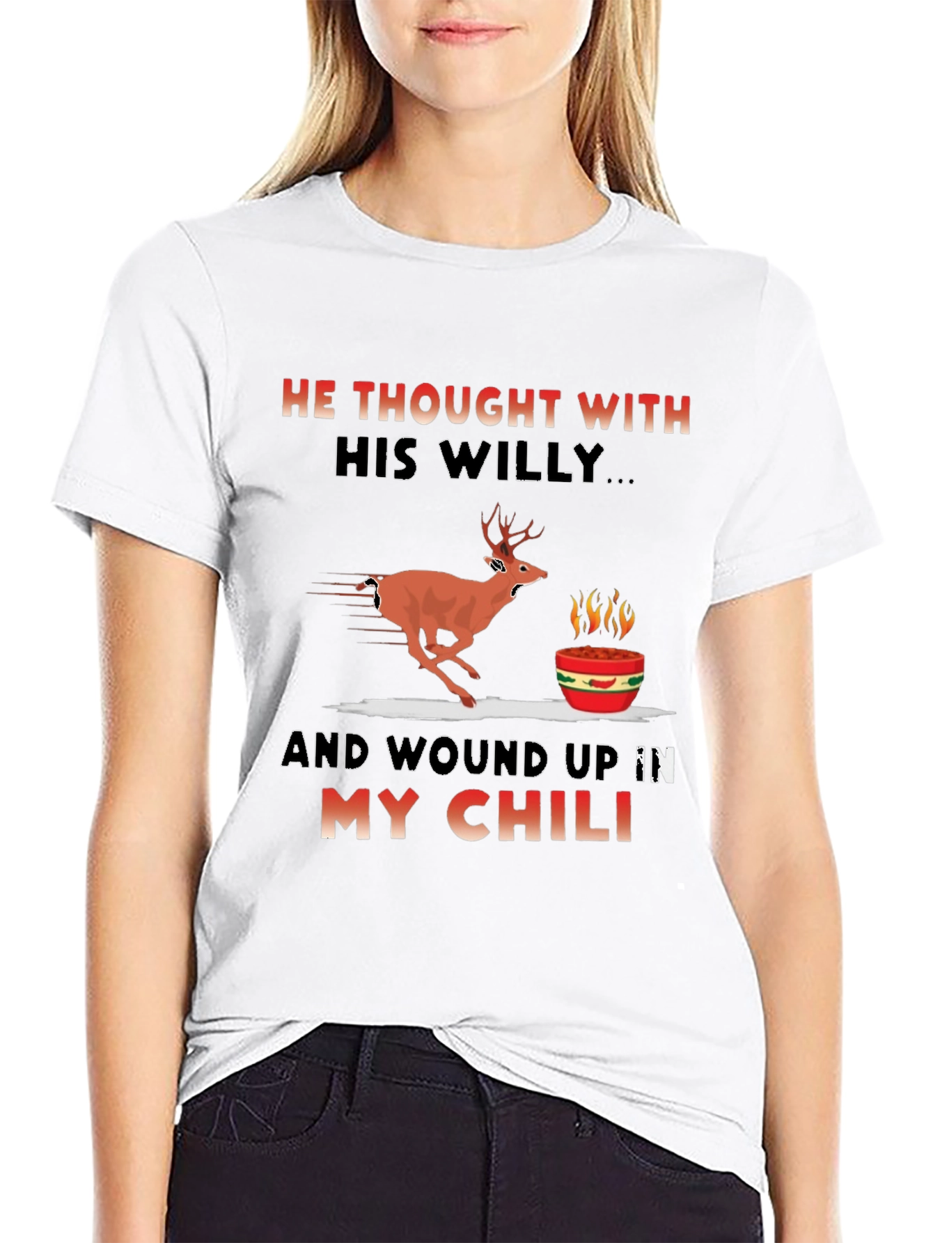 Humorous Deer Chili T-Shirt