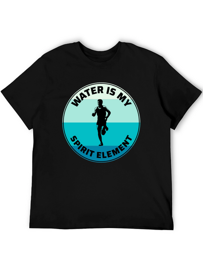 Water Is My Spirit Element T-Shirt - Runners Tee