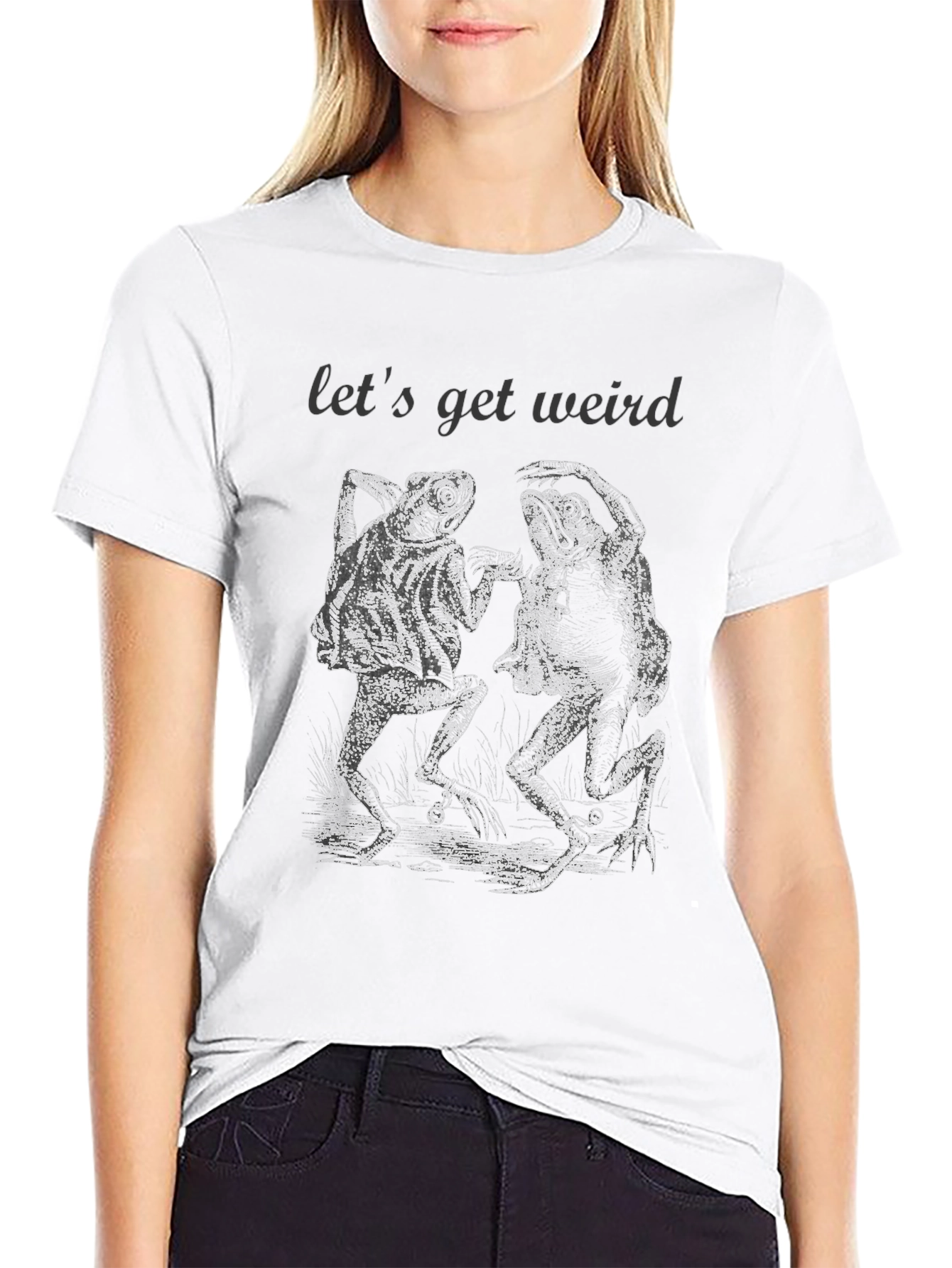 Lets Get Weird Frogs Graphic Tee