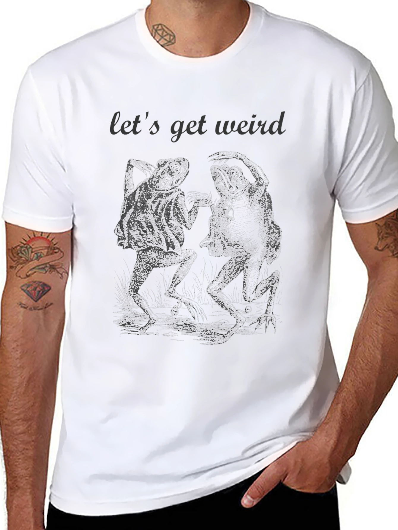 Lets Get Weird Frogs Graphic Tee