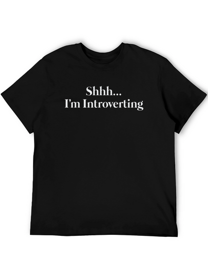 Introverting T-Shirt - Soft Black Cotton Tee