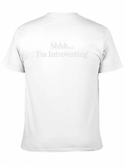 Introverting T-Shirt - Soft Black Cotton Tee