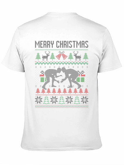 Merry Christmas Wrestling Ugly Sweater T-Shirt
