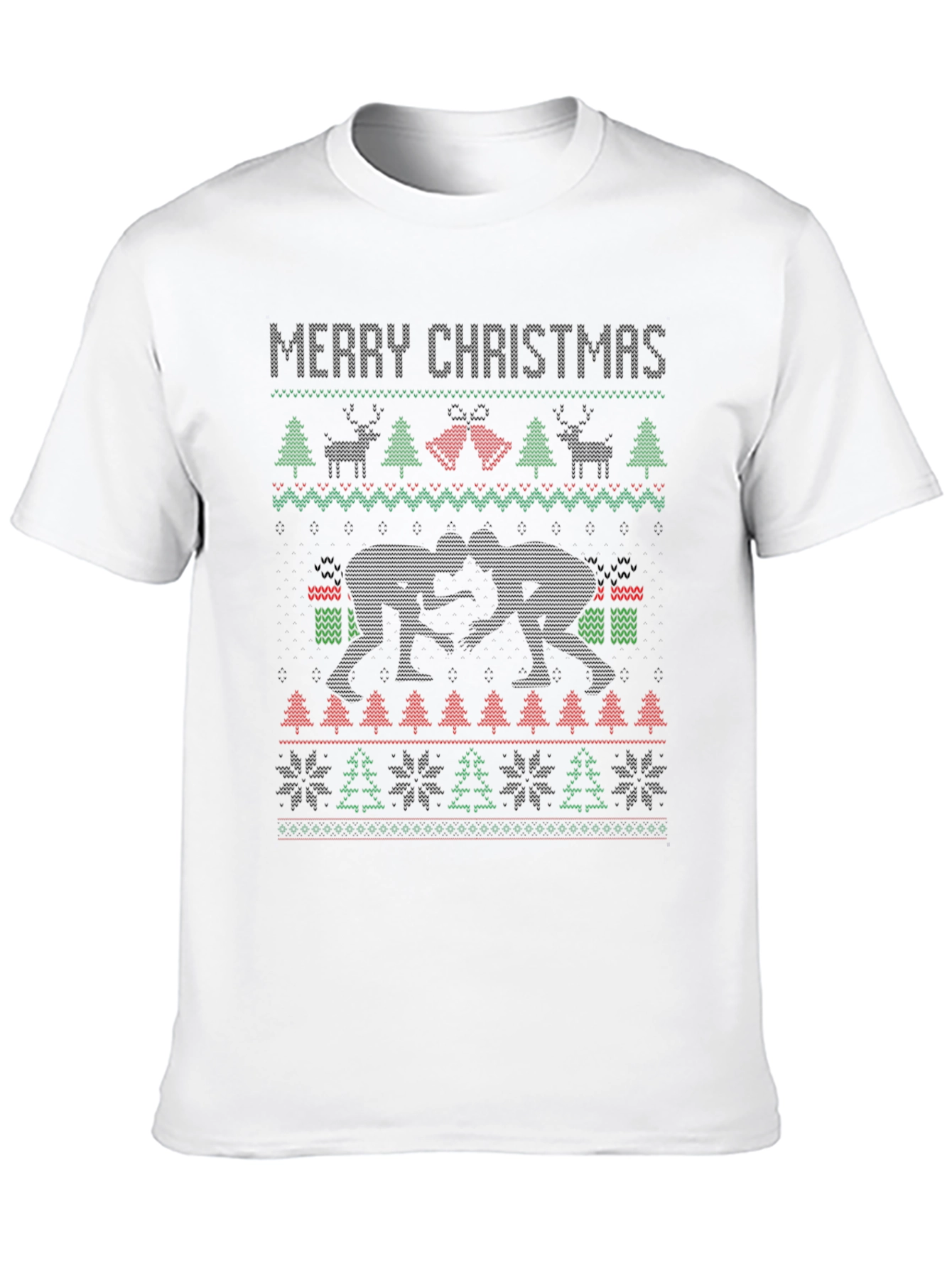 Merry Christmas Wrestling Ugly Sweater T-Shirt
