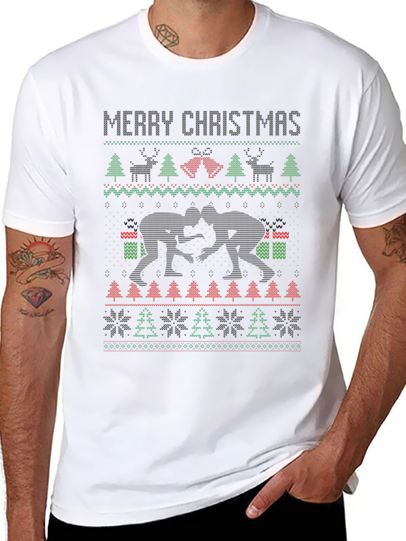 Merry Christmas Wrestling Ugly Sweater T-Shirt