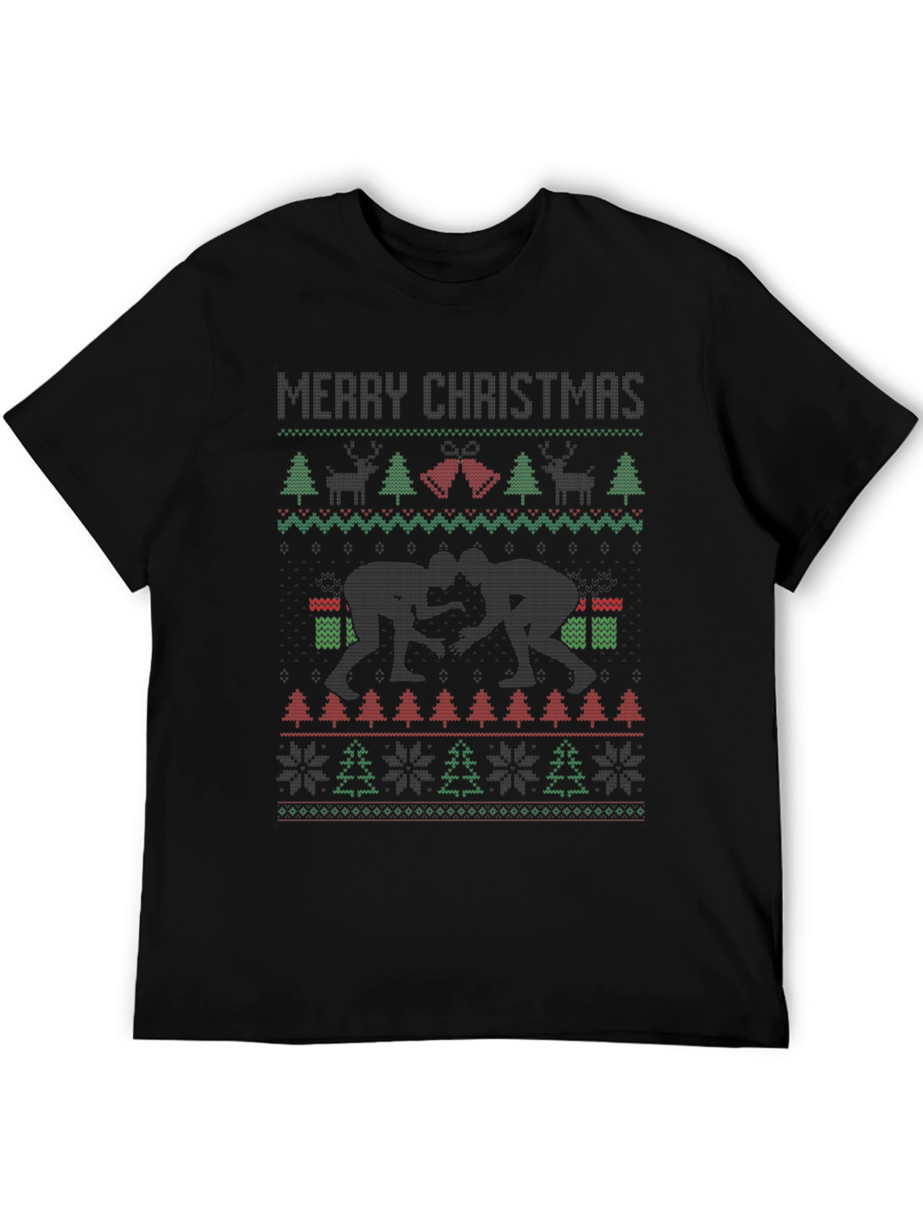 Merry Christmas Wrestling Ugly Sweater T-Shirt
