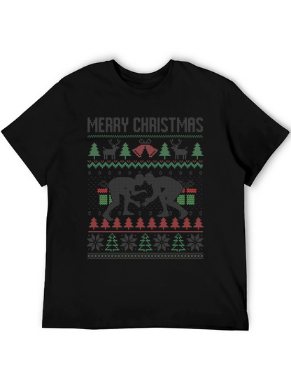 Merry Christmas Wrestling Ugly Sweater T-Shirt