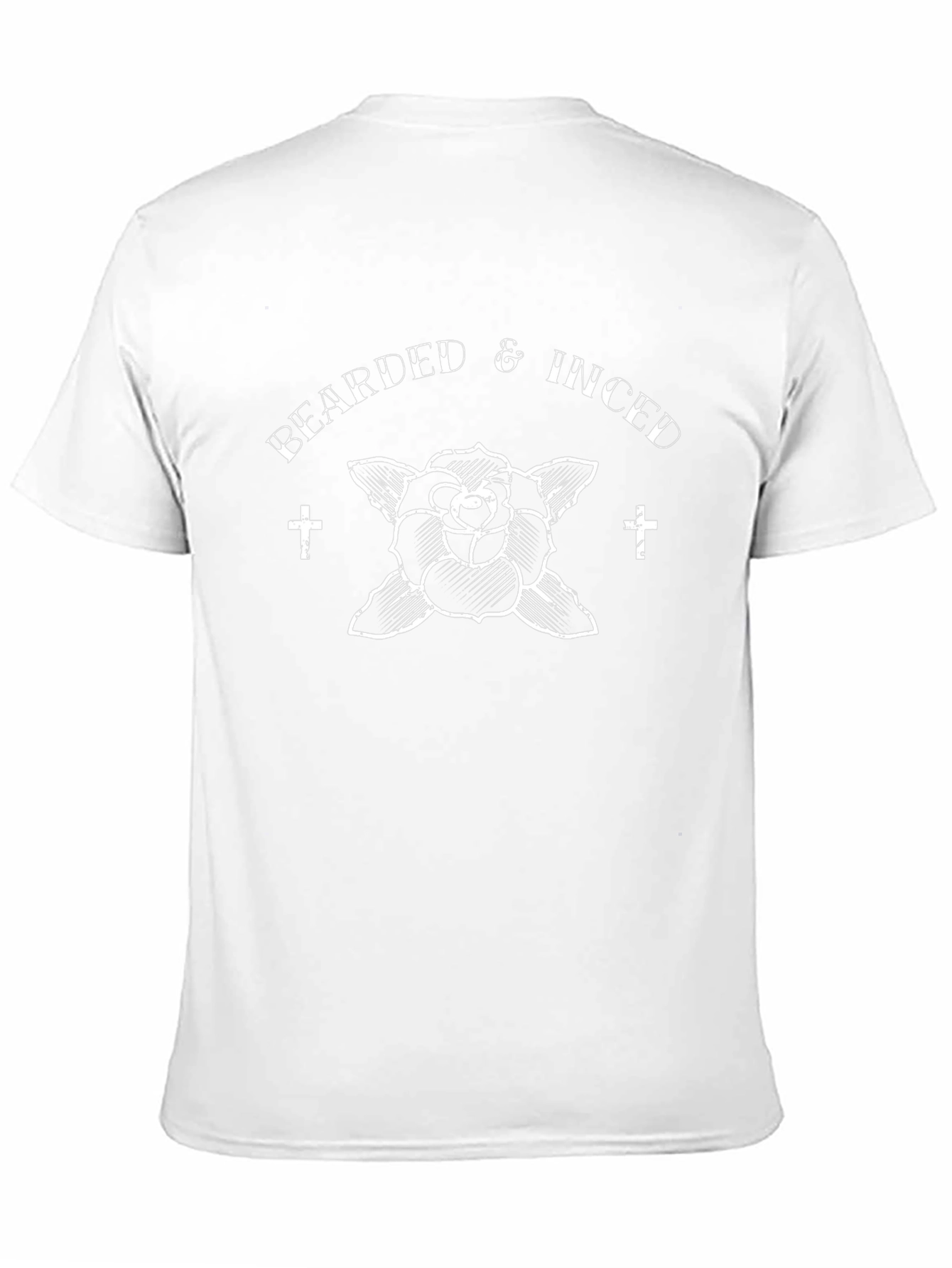 Bearded & Inked Graphic Tee - Classic Black
