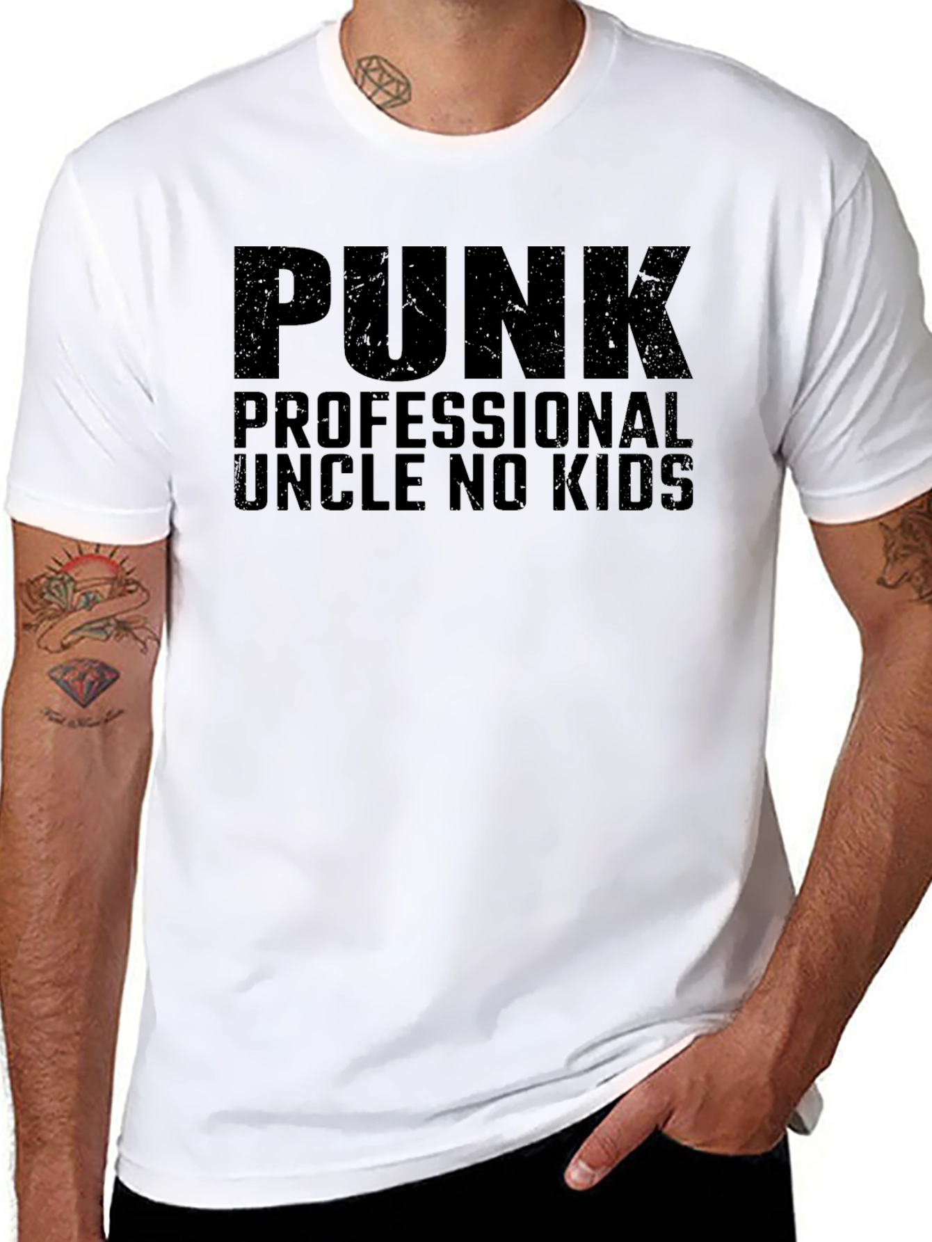 Punk Professional Uncle No Kids T-Shirt