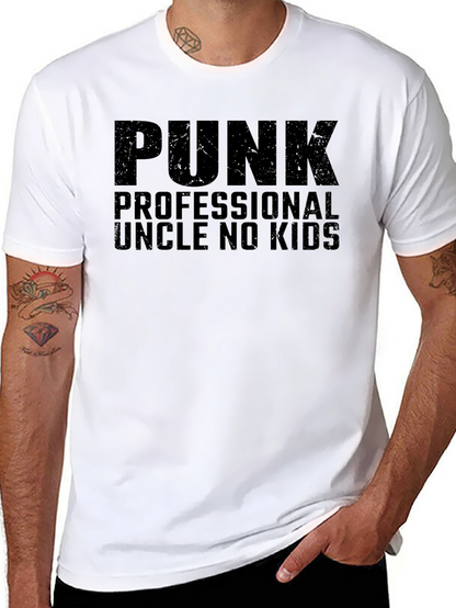 Punk Professional Uncle No Kids T-Shirt