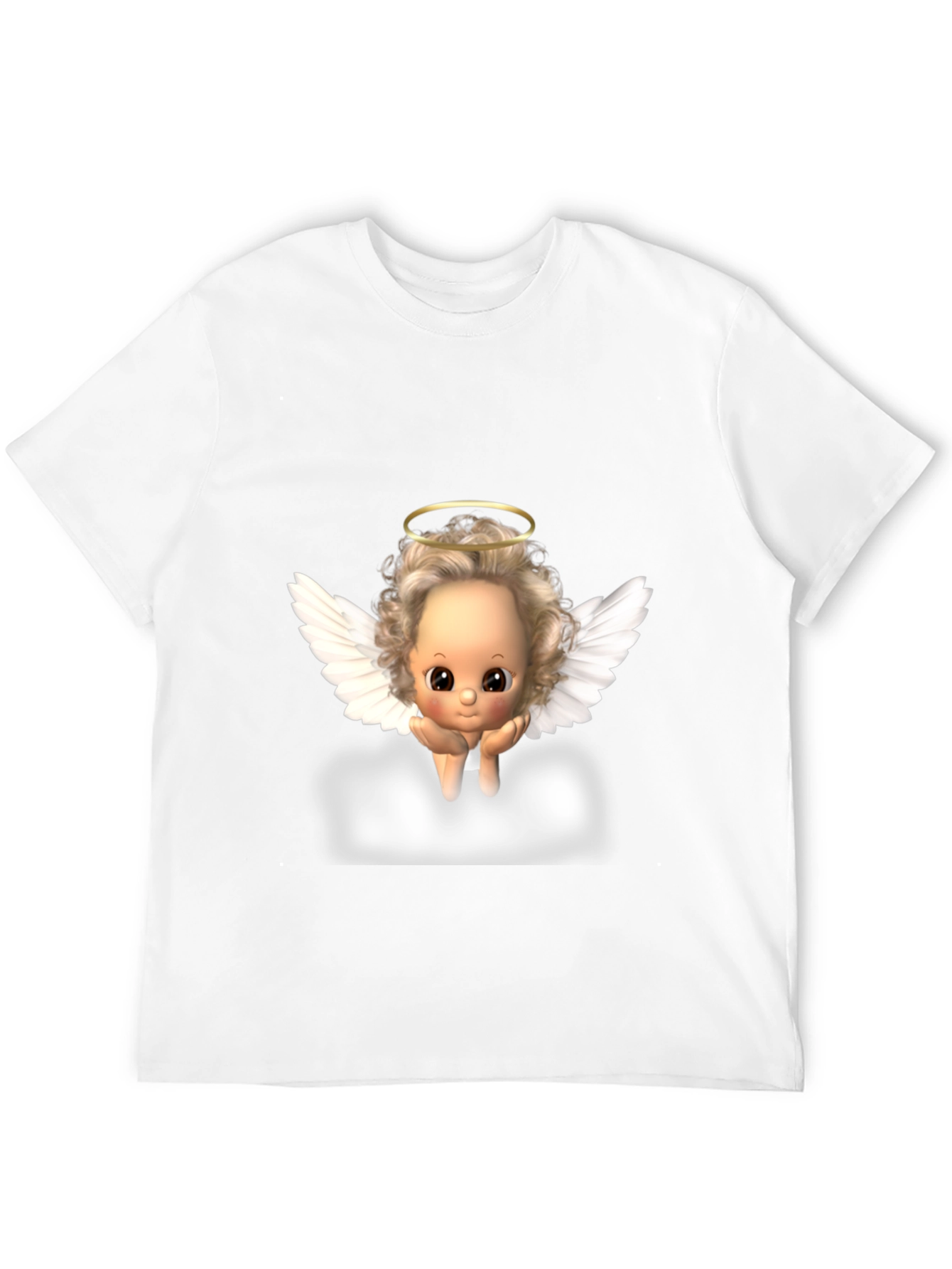 Angel Baby Graphic Tee - Black