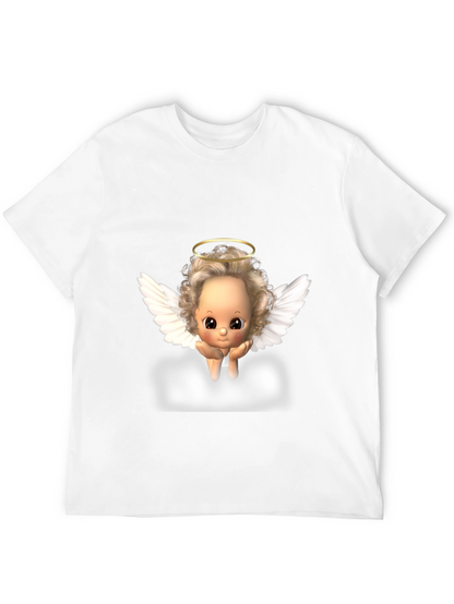 Angel Baby Graphic Tee - Black