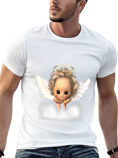 Angel Baby Graphic Tee - Black
