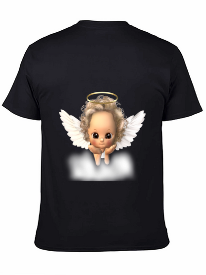 Angel Baby Graphic Tee - Black