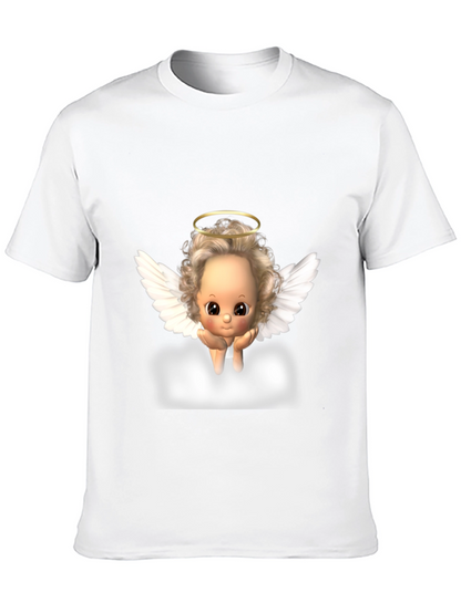 Angel Baby Graphic Tee - Black