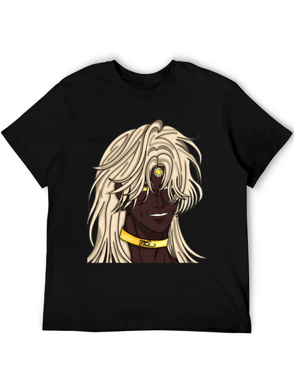 Anime Character Graphic Tee - Black