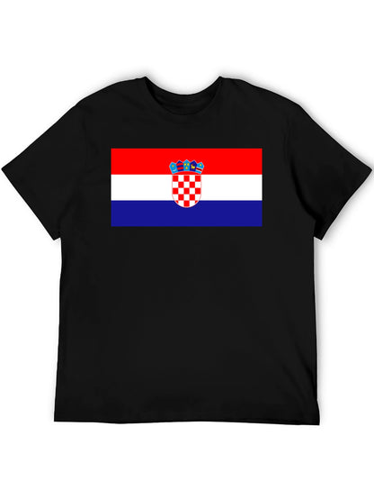 Croatian Flag T-Shirt - Red White Blue