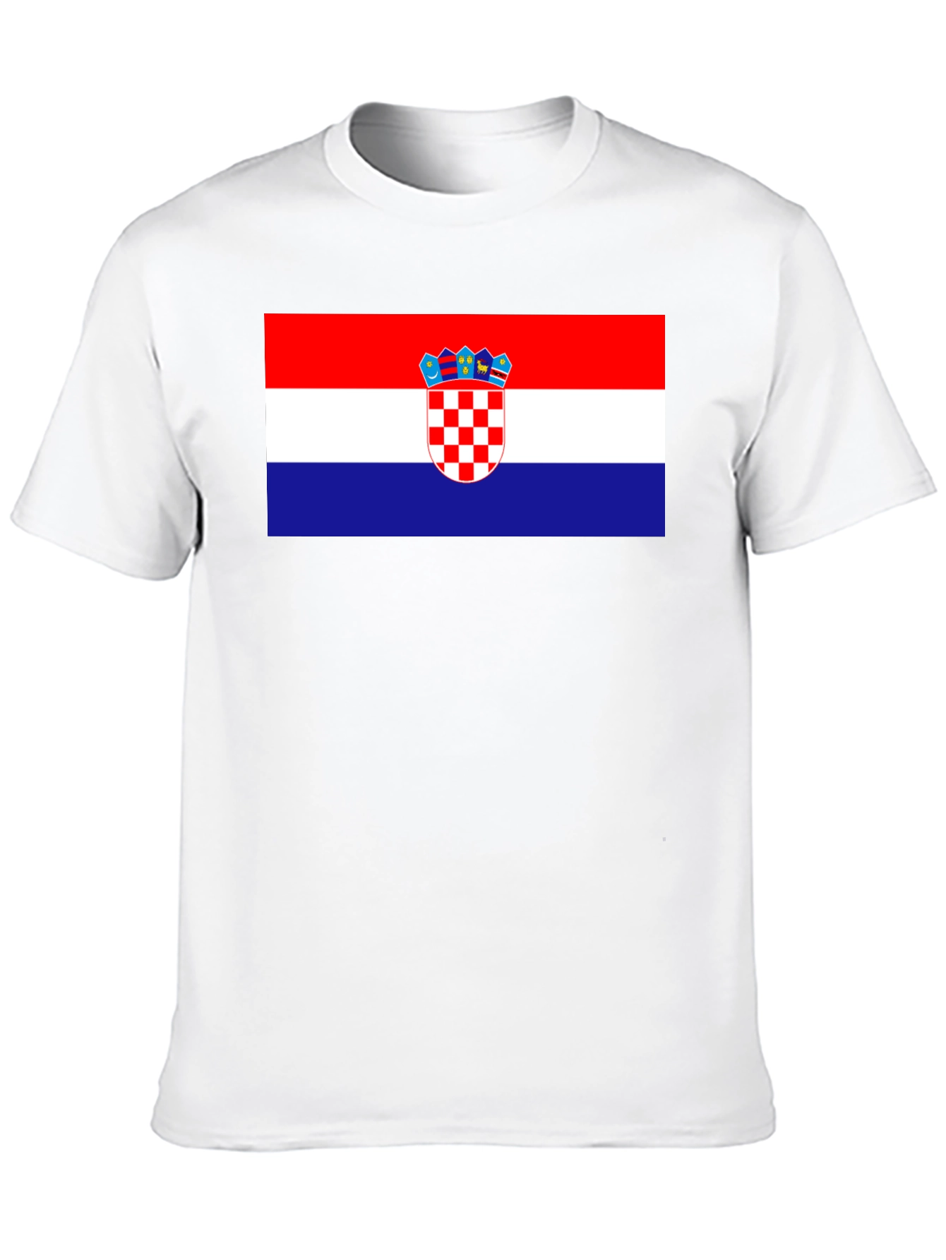 Croatian Flag T-Shirt - Red White Blue